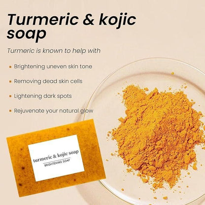 Turmeric Kojic Acid Soap Bar (Pack of 2)